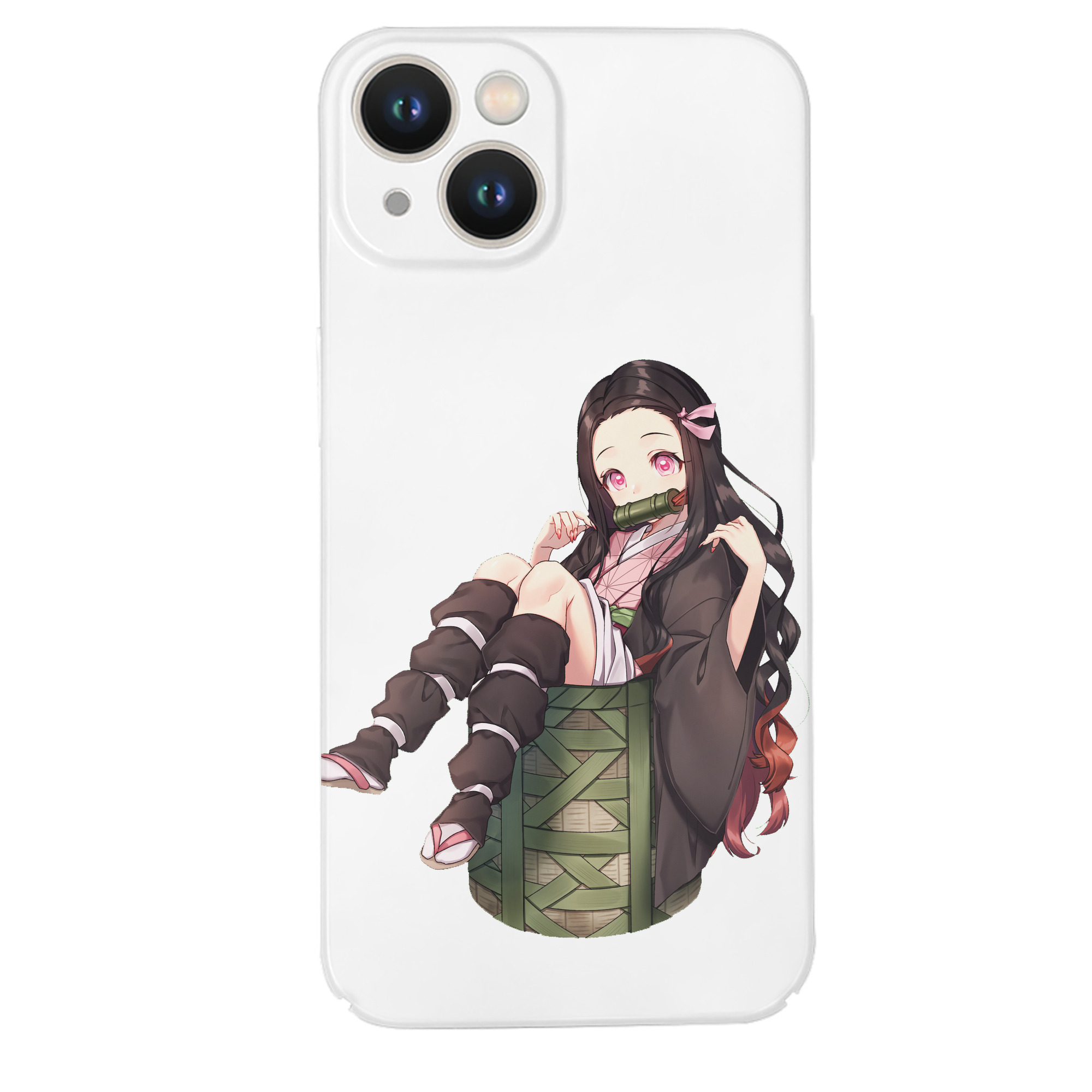 （画像用） 鬼滅の刃（きめつのやいば）竈門 禰󠄀豆子／かまど ねずこ Kamado Nezuko 【iPhone 14シリーズ対応】ハードケース